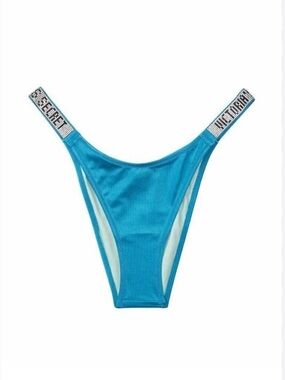 Victoria's Secret Shine Strap Crystal Brazilian Bikini Bottom M